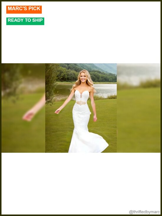 5 Pack Rhinestone Applique Wedding Sash Belt Gold Handmade Dress Belt for main image 4